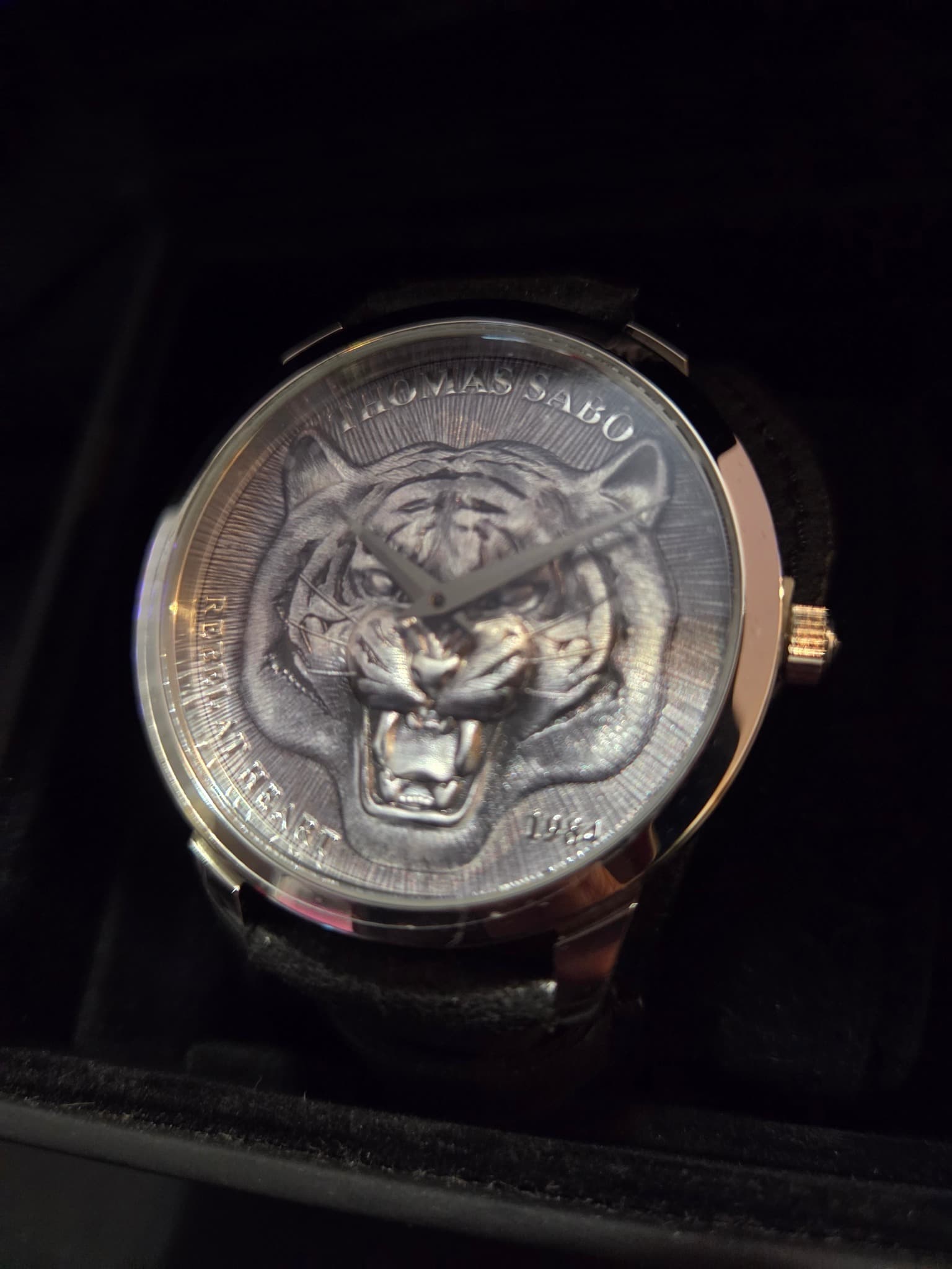 Thomas Sabo Rebel Spirit Tiger Watch - Black Leather Strap — photo 2 of 3