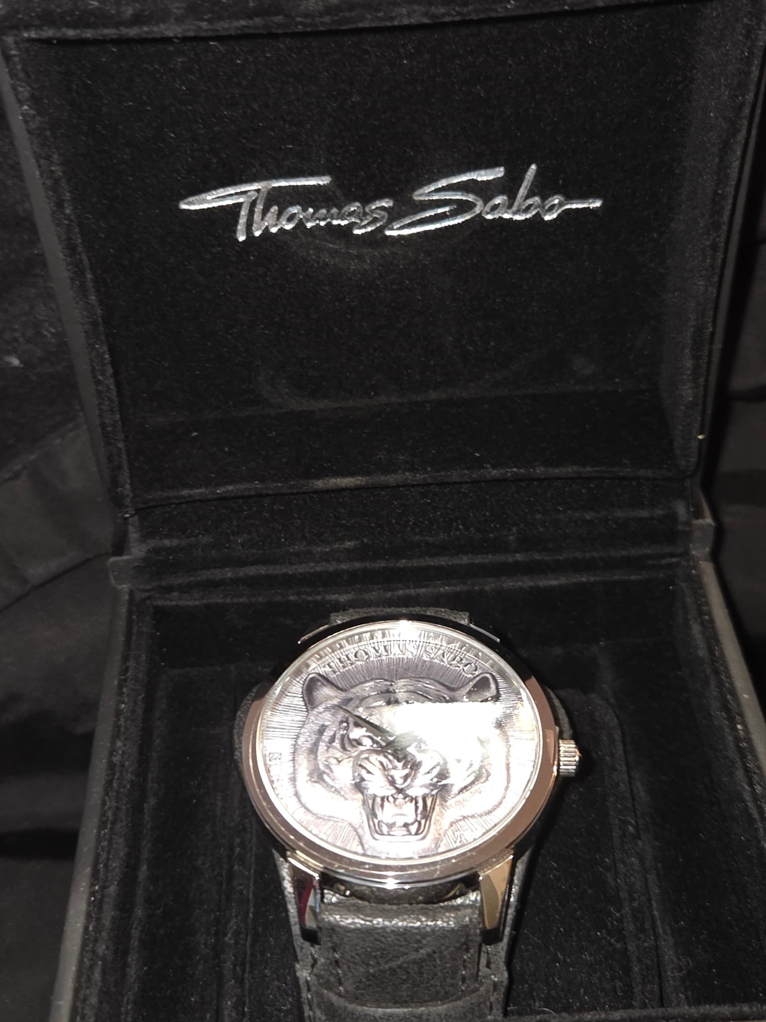 Thomas Sabo Rebel Spirit Tiger Watch - Black Leather Strap — photo 3 of 3