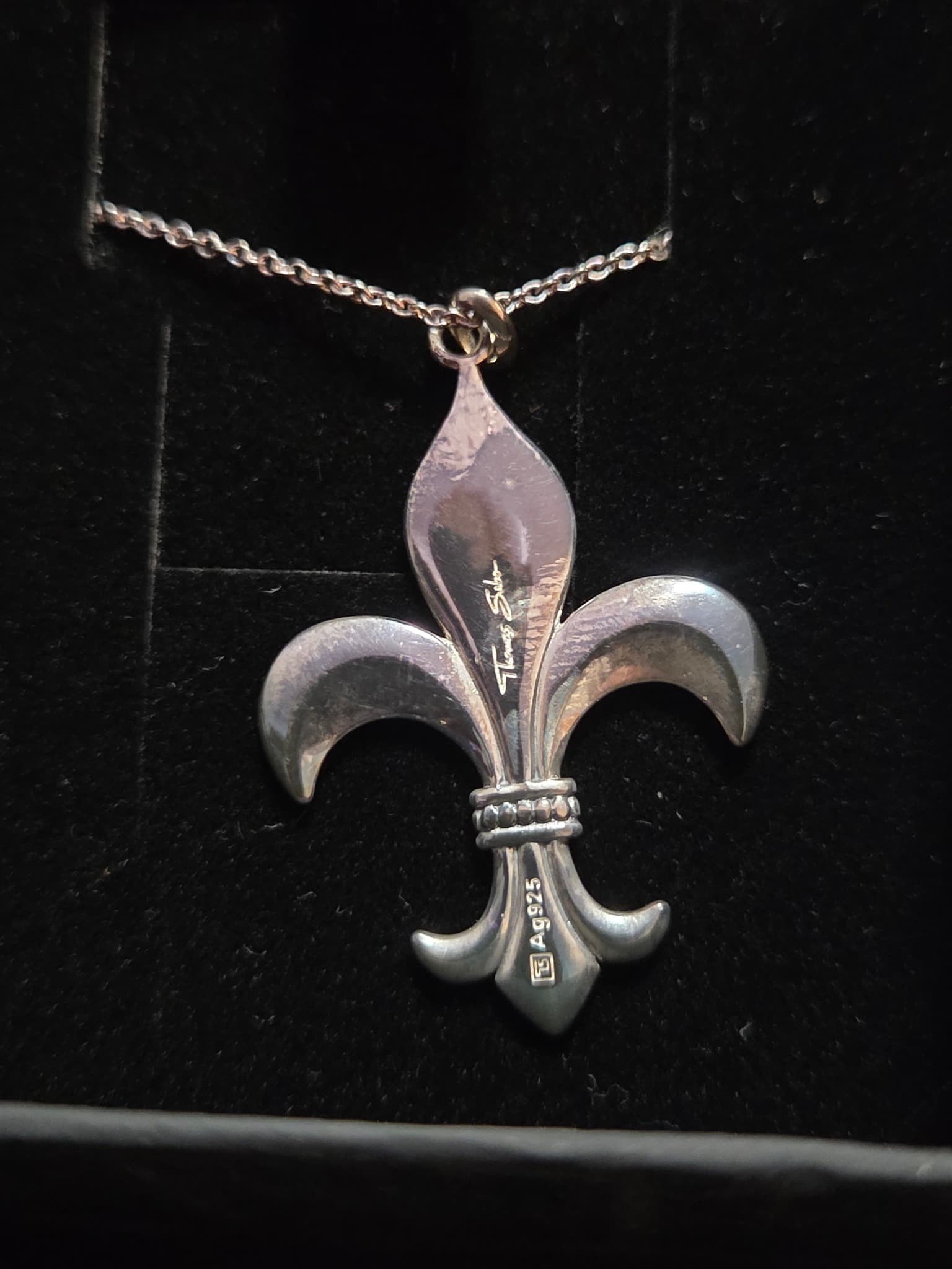 Thomas Sabo Sterling Silver Fleur de Lis Pendant Necklace — photo 3 of 3