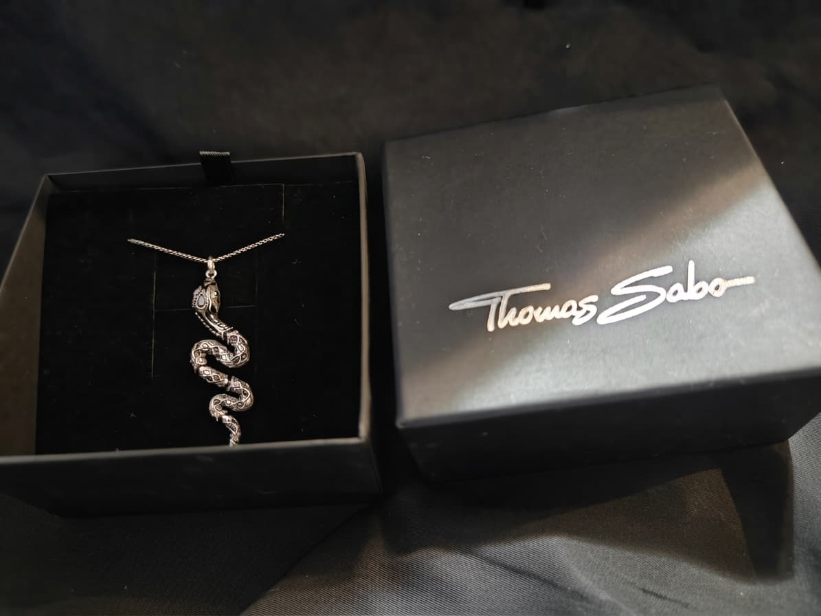 Thomas Sabo Sterling Silver Snake Pendant Necklace — photo 1 of 3