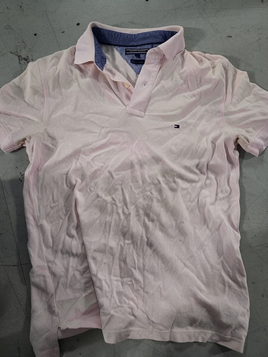 Tommy Hilfiger Men's Pink Pique Polo Shirt - Size L — photo 1 of 3