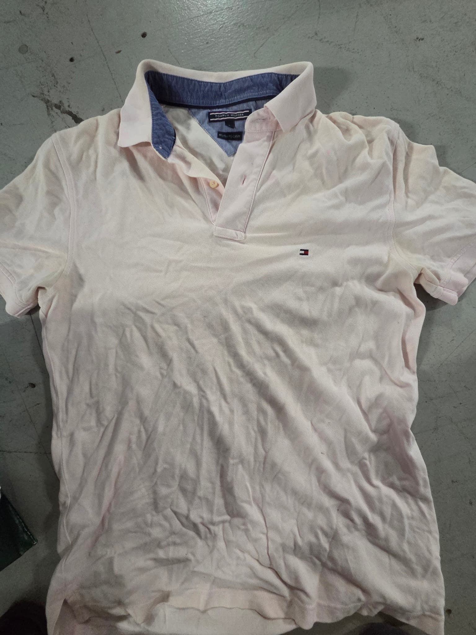 Tommy Hilfiger Men's Pink Pique Polo Shirt - Size L — photo 2 of 3