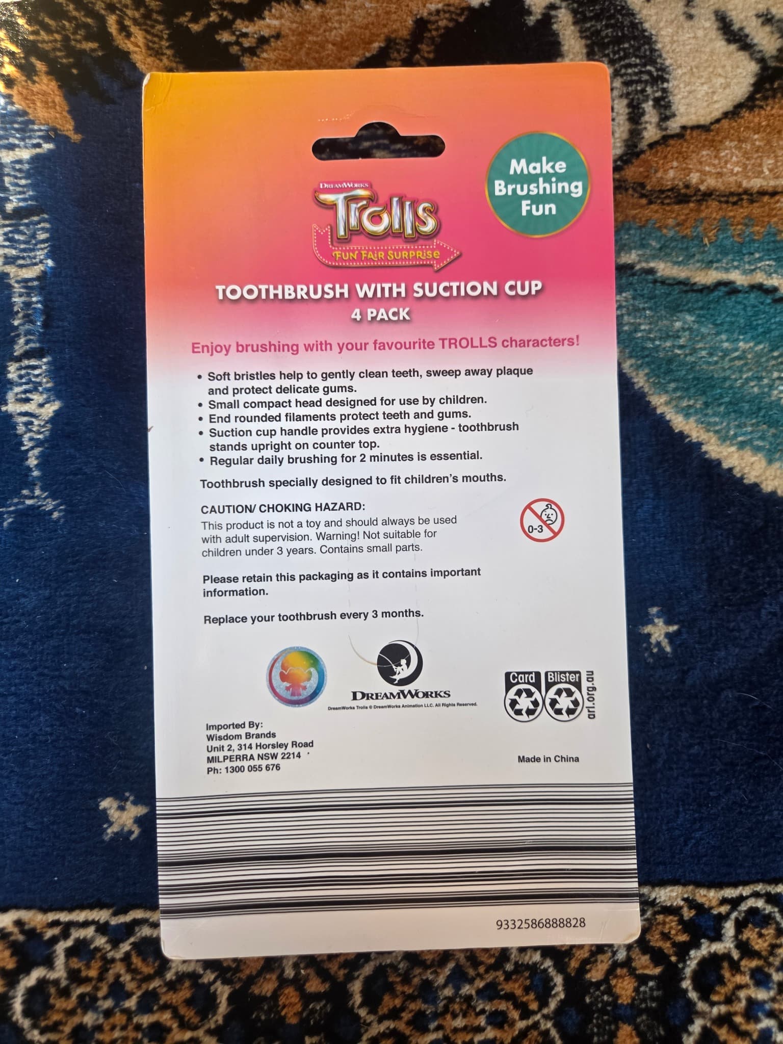 Trolls Fun Fair Soft Toothbrush 4-Pack — photo 3 of 3