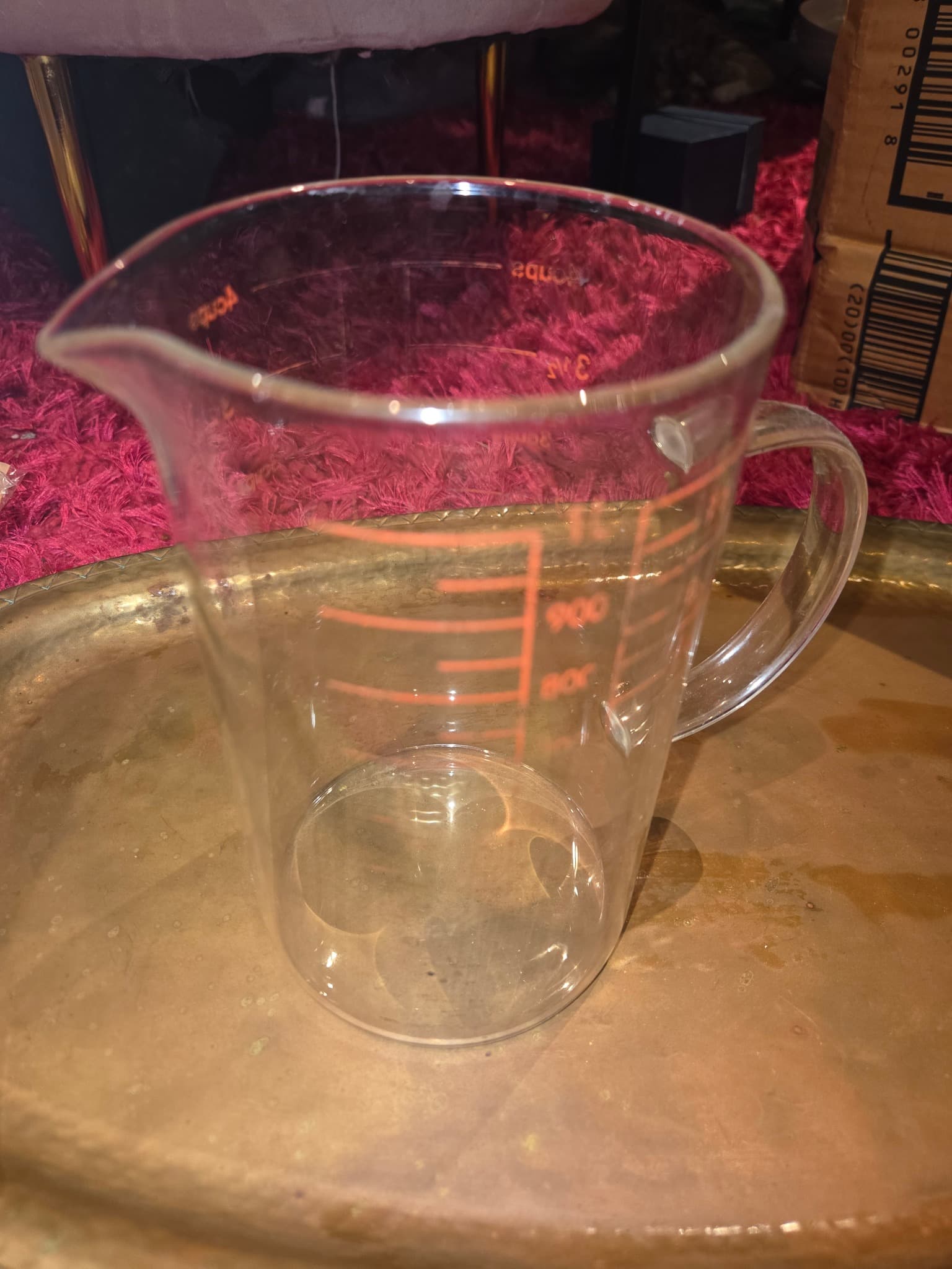 Vintage Acopa France Glass Measuring Jug - 1 Litre — photo 2 of 2