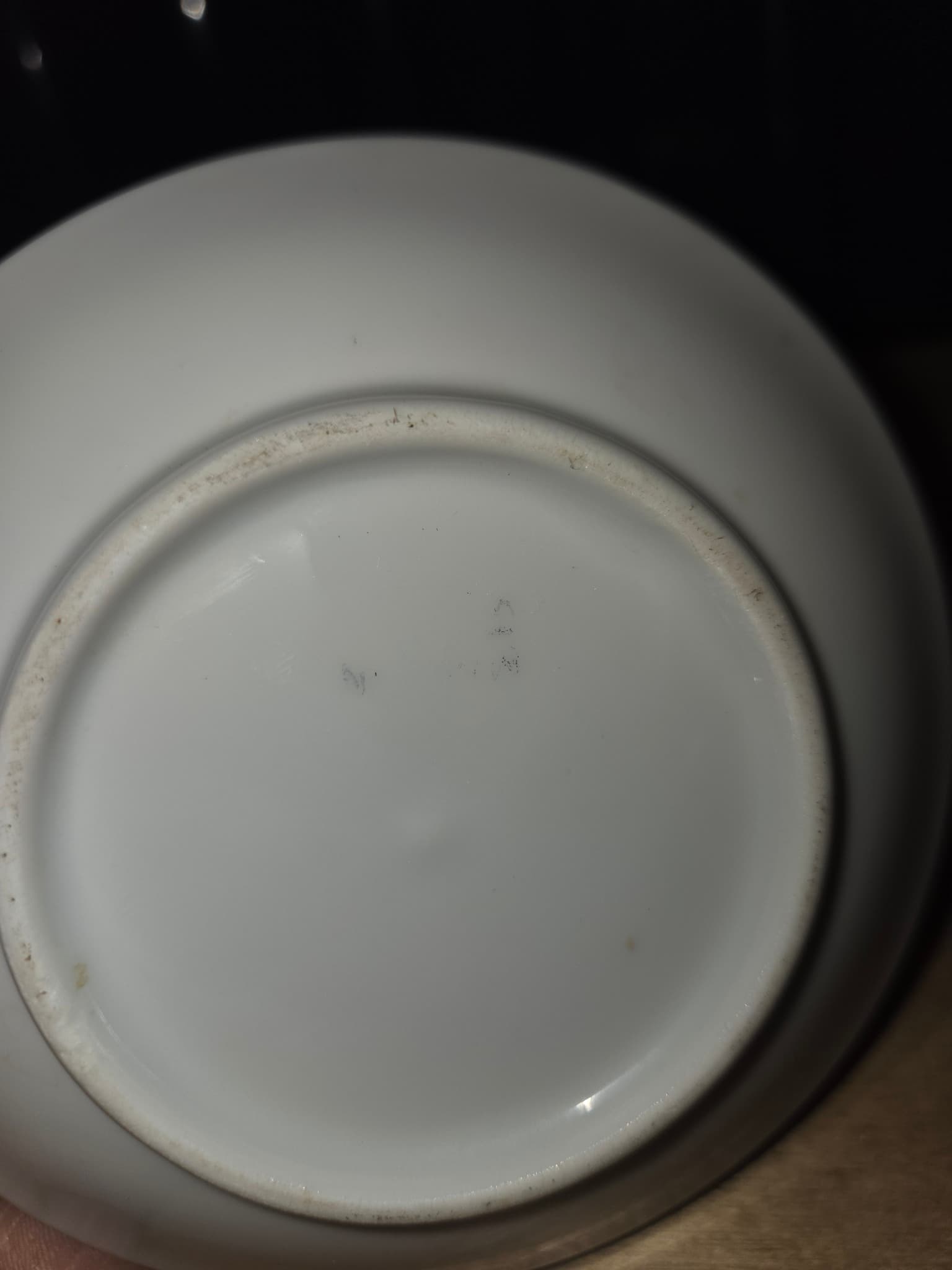 Vintage Blue and White Floral Porcelain Saucer — photo 2 of 2