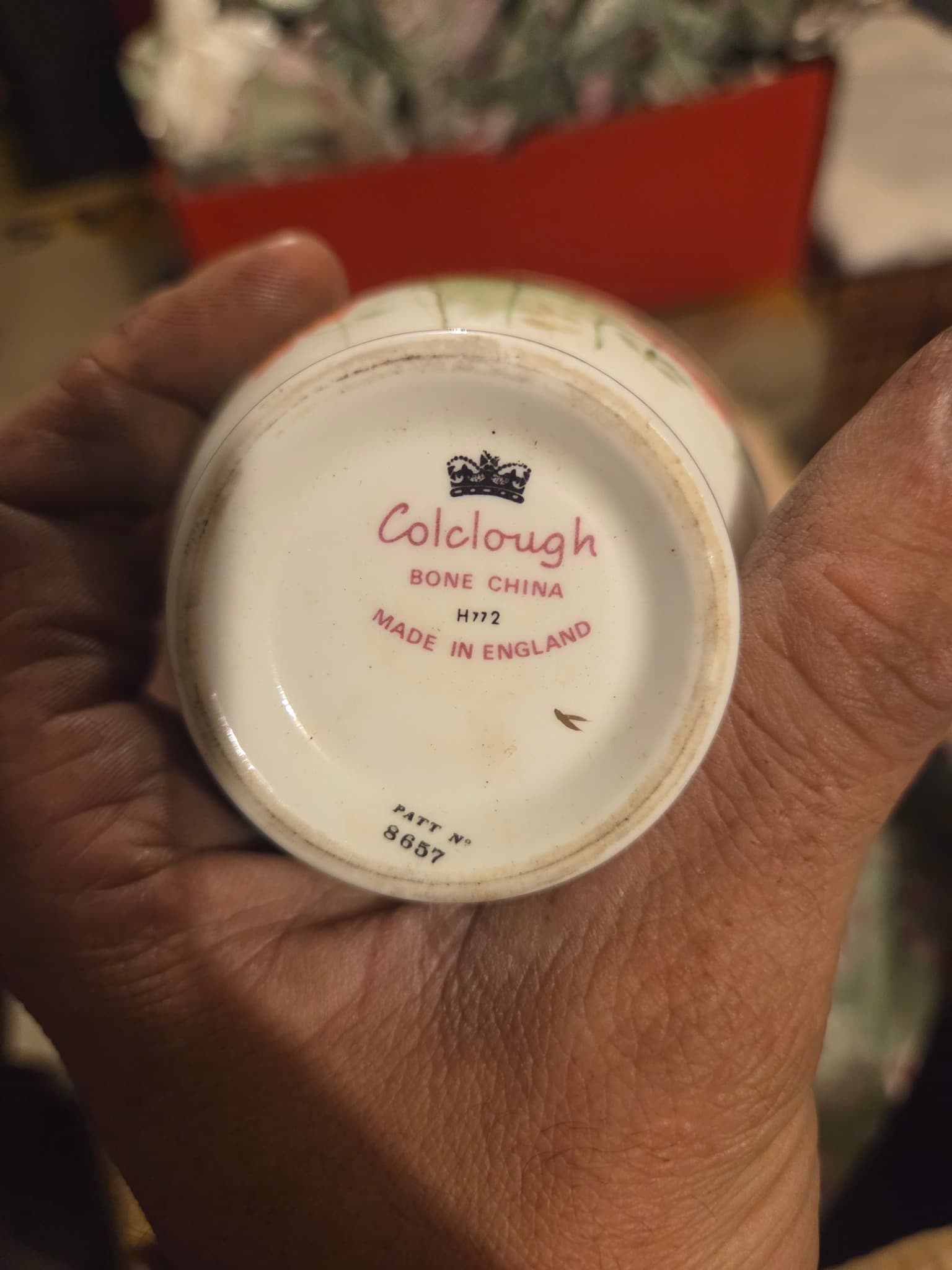Vintage Colclough Bone China Teacup - Floral Pattern — photo 2 of 3