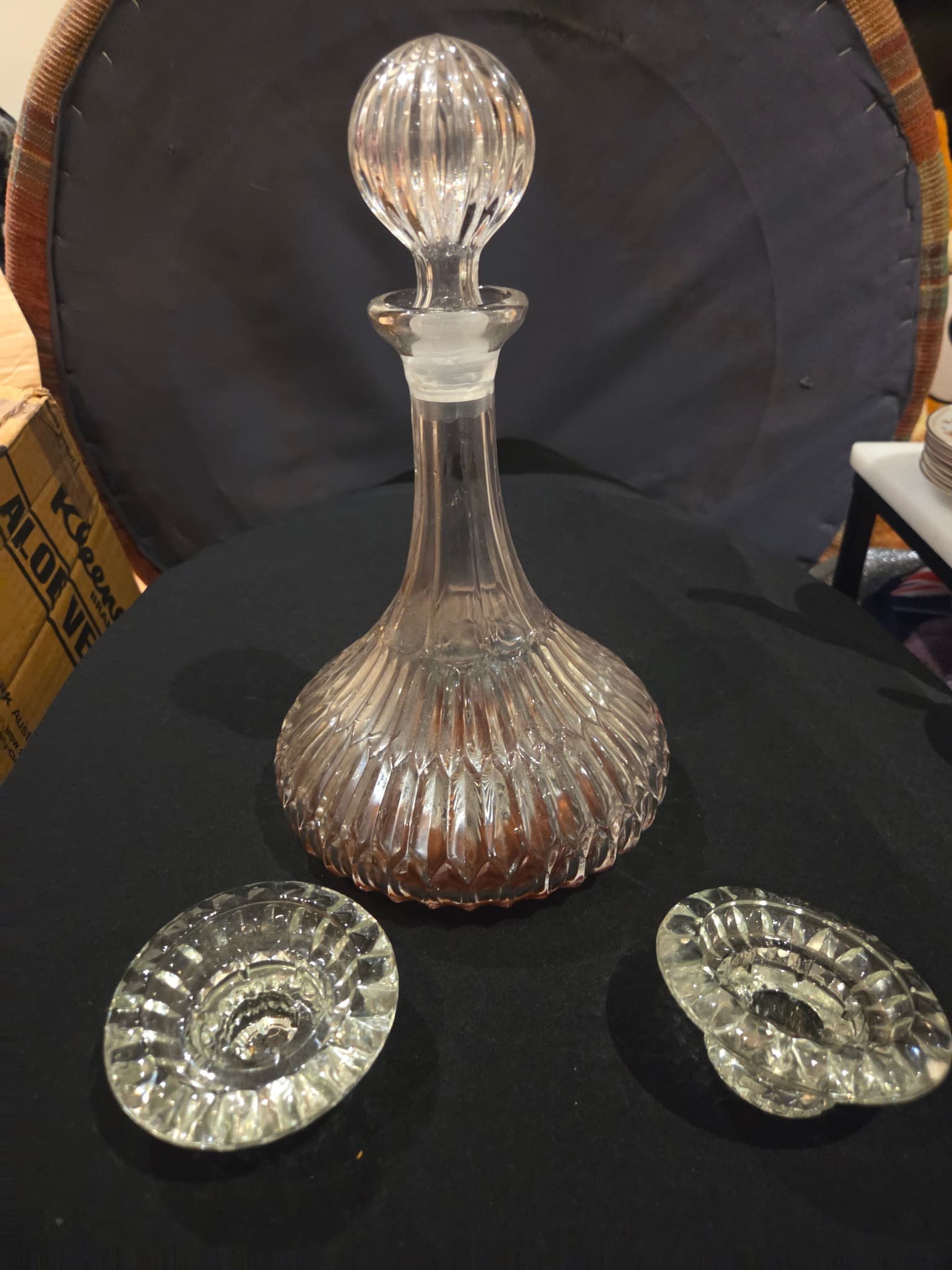 Vintage Decanter and Stemware Set — photo 3 of 6