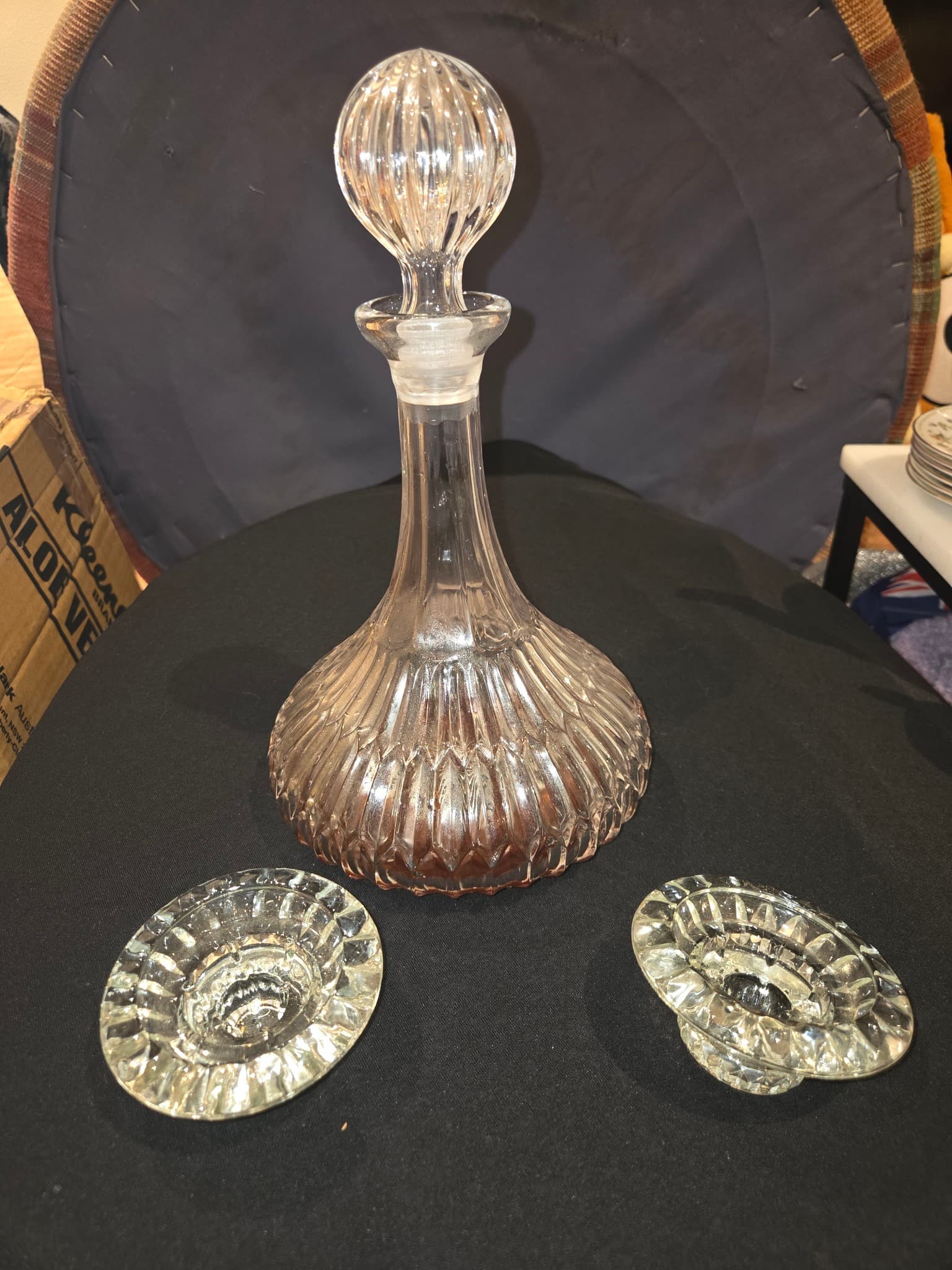 Vintage Decanter and Stemware Set — photo 4 of 6