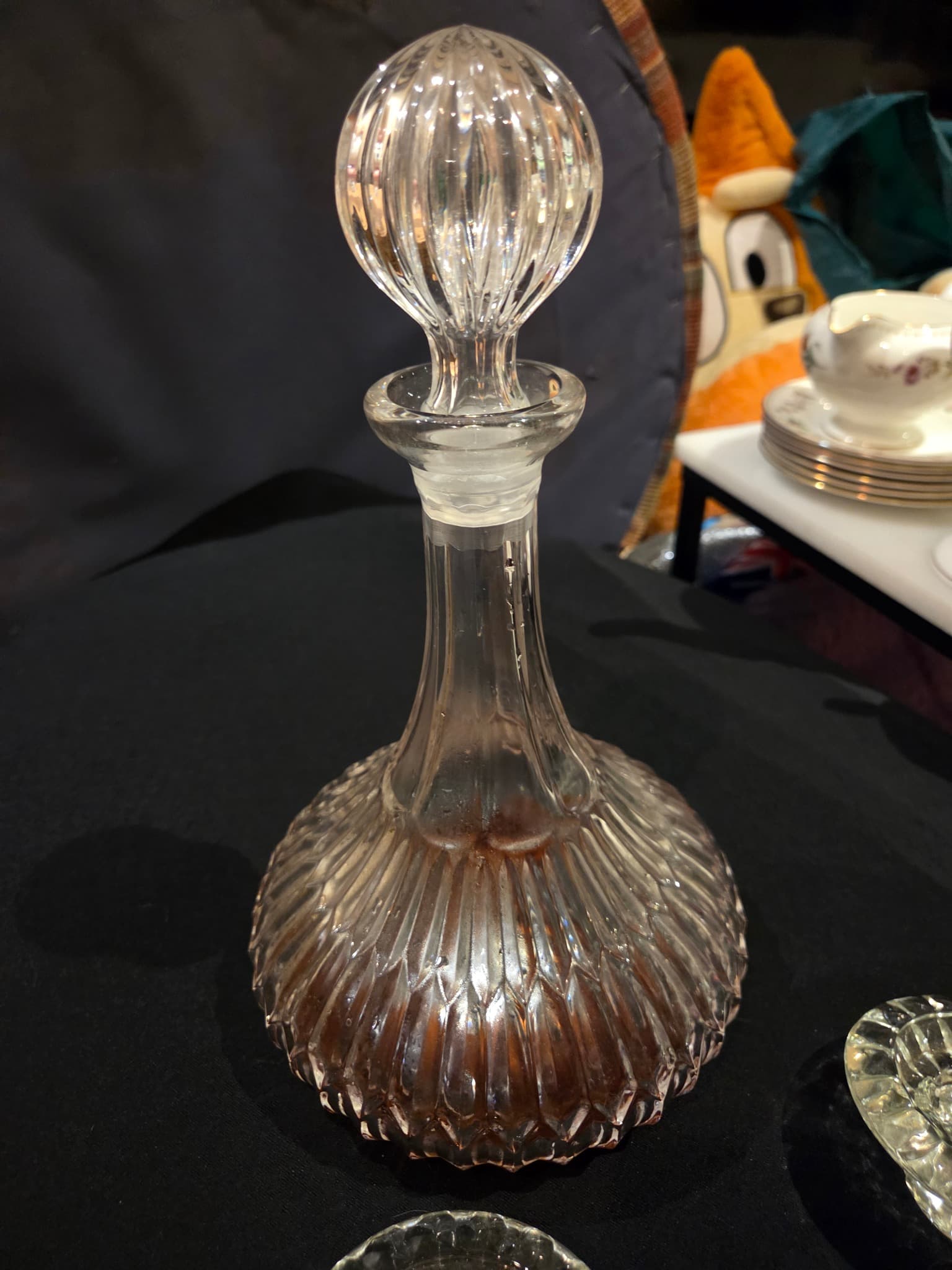Vintage Decanter and Stemware Set — photo 6 of 6