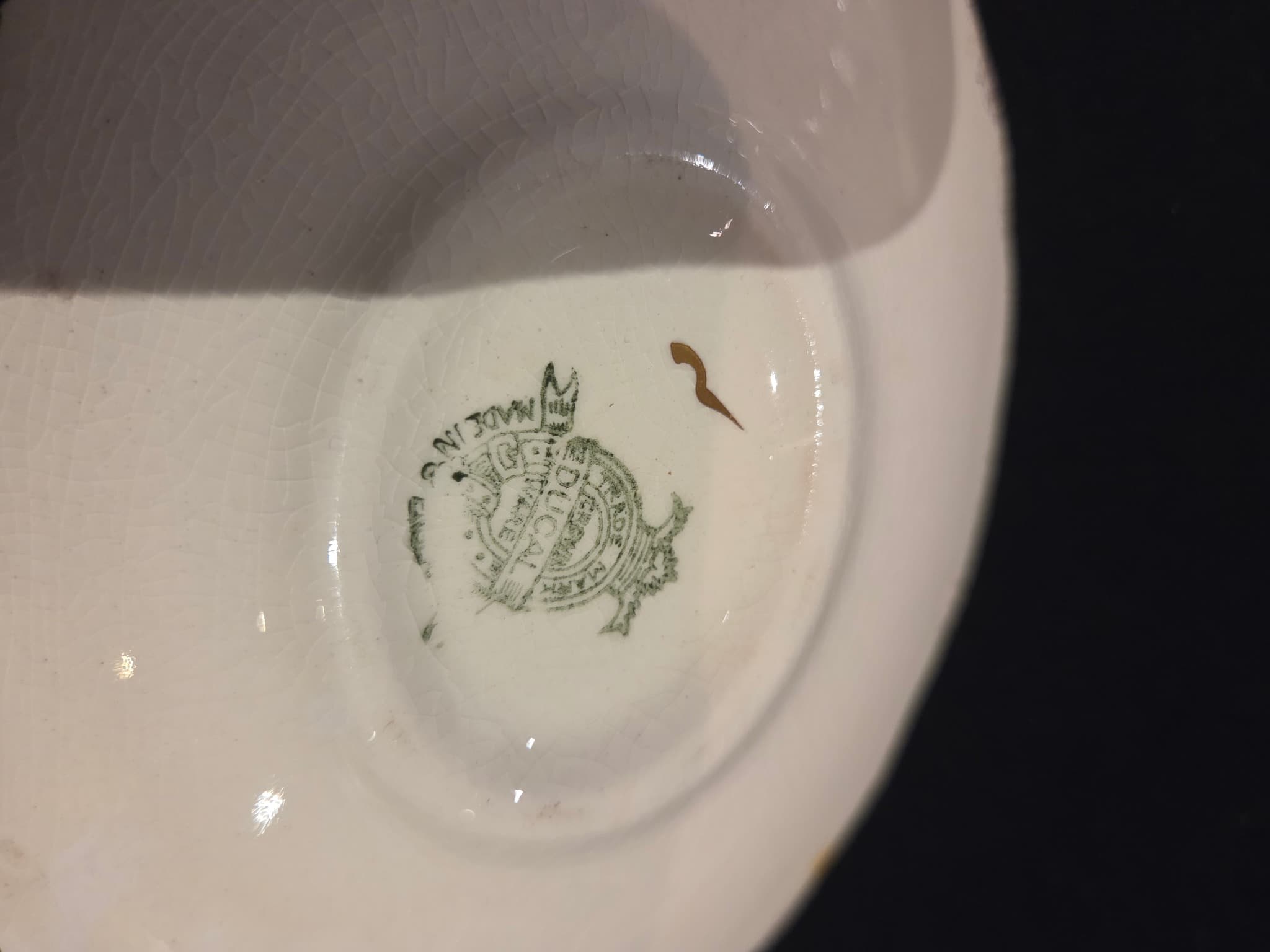 Vintage Ducal Floral Gravy Boat with Attached Underplate — photo 4 of 5