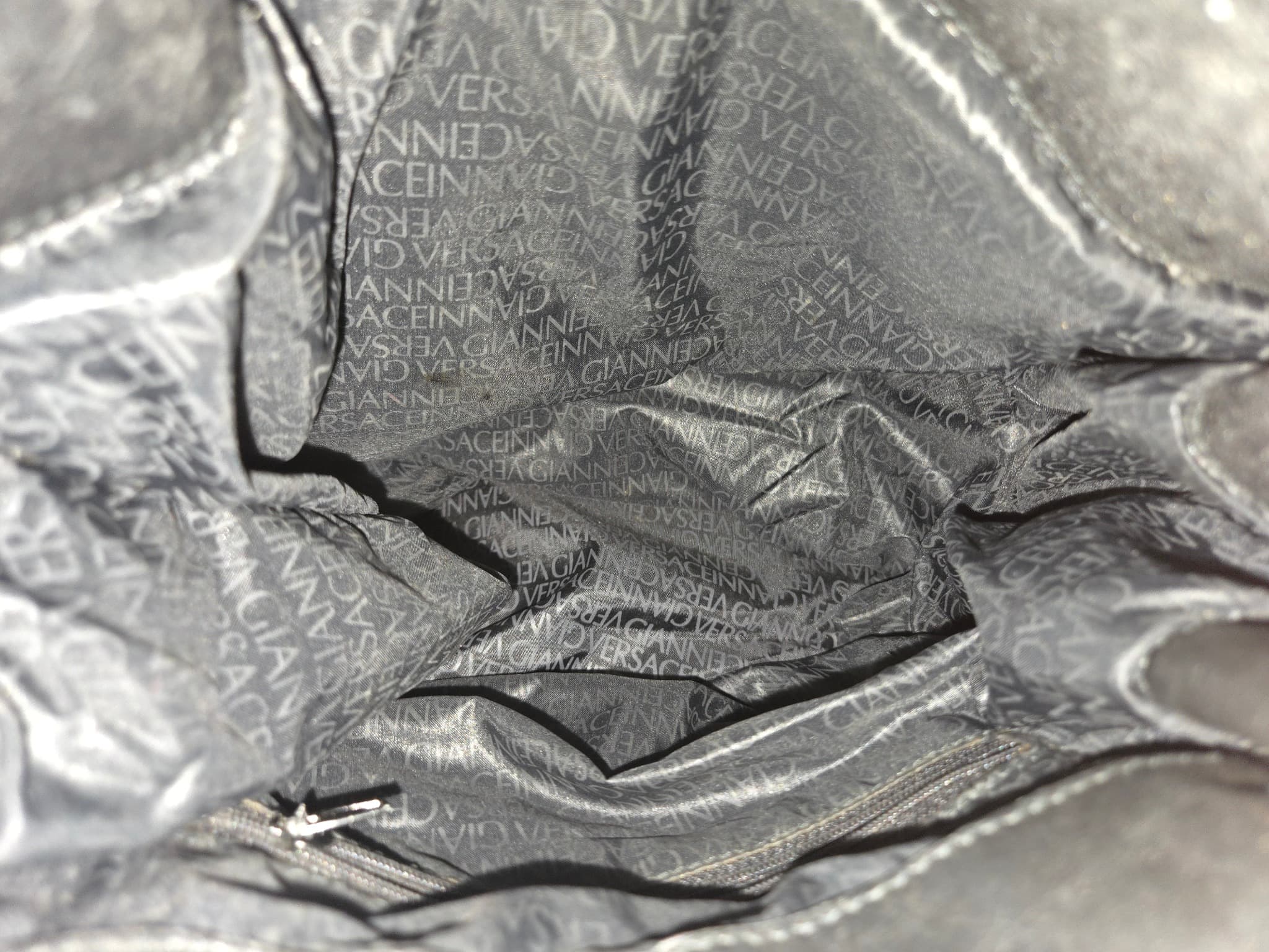 Vintage Gianni Versace Medusa Head Black Leather Bucket Bag — photo 4 of 5
