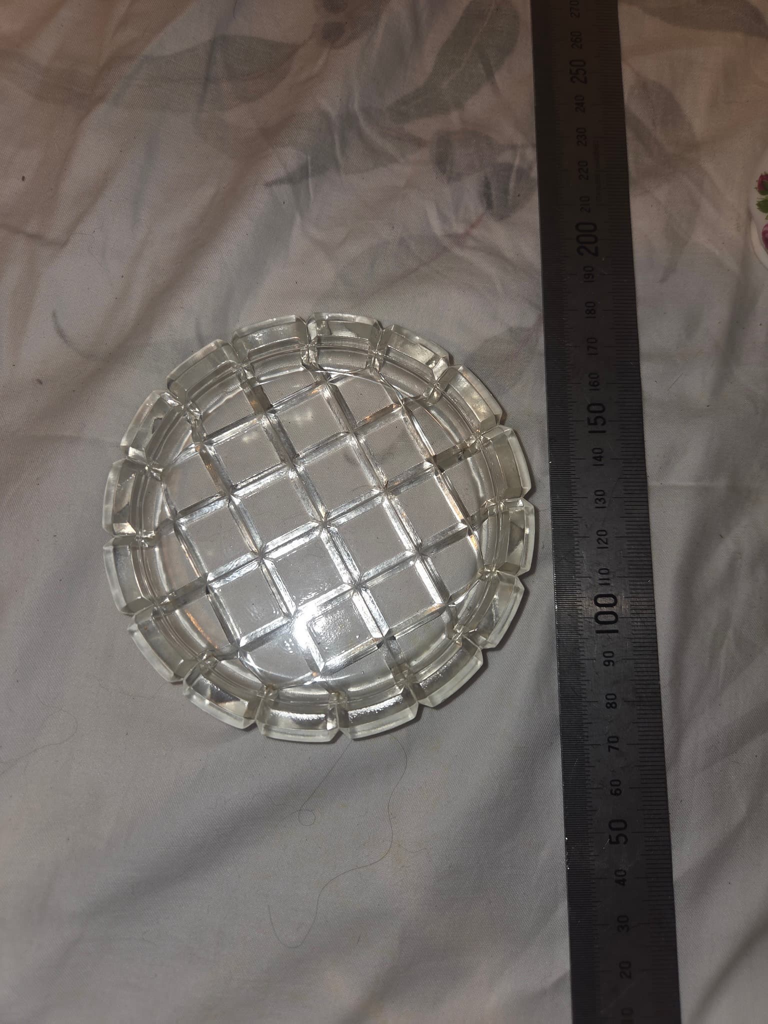Vintage Glass Powder Jar With Metal Sifter Lid — photo 5 of 6