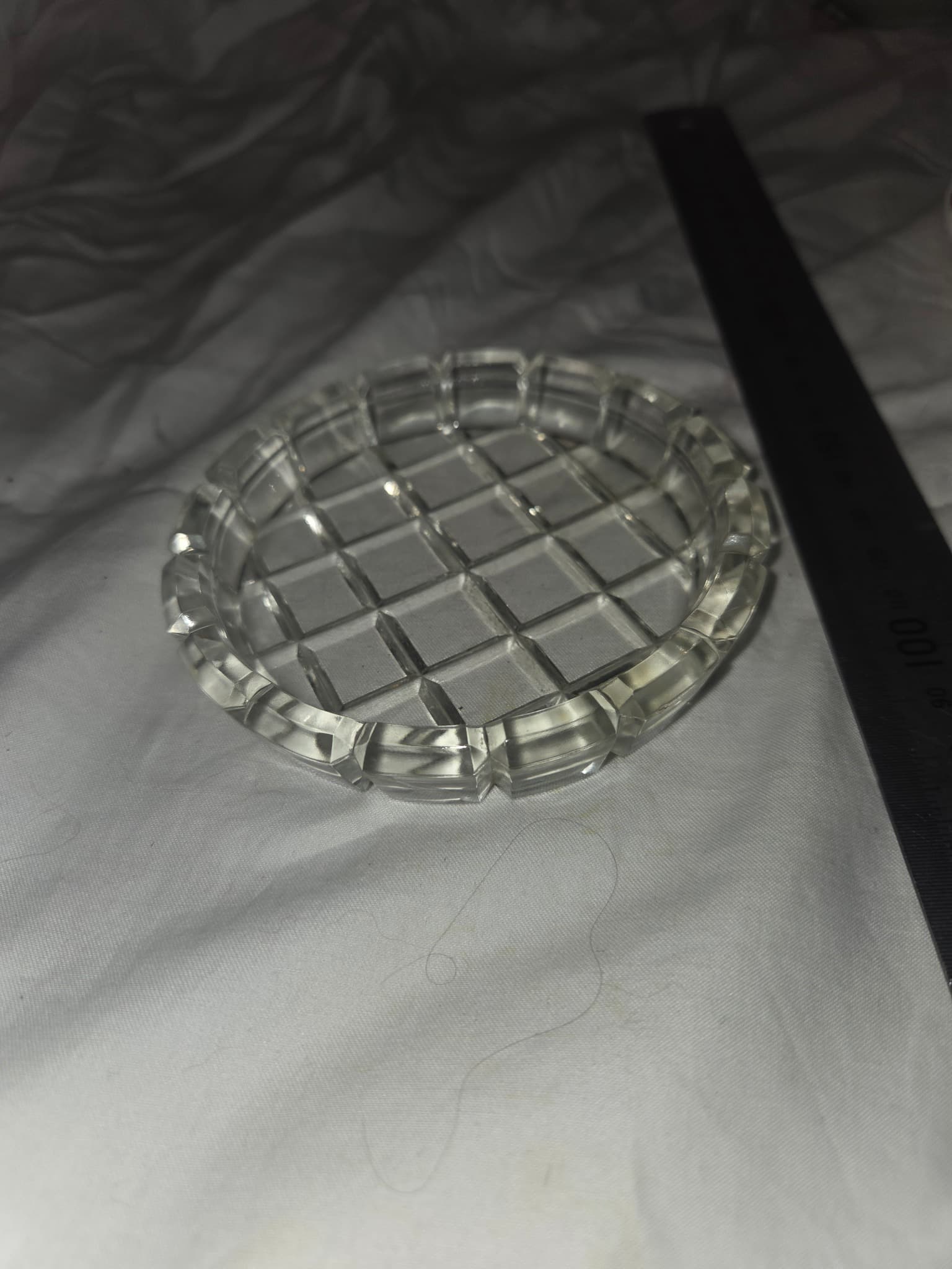 Vintage Glass Powder Jar With Metal Sifter Lid — photo 6 of 6
