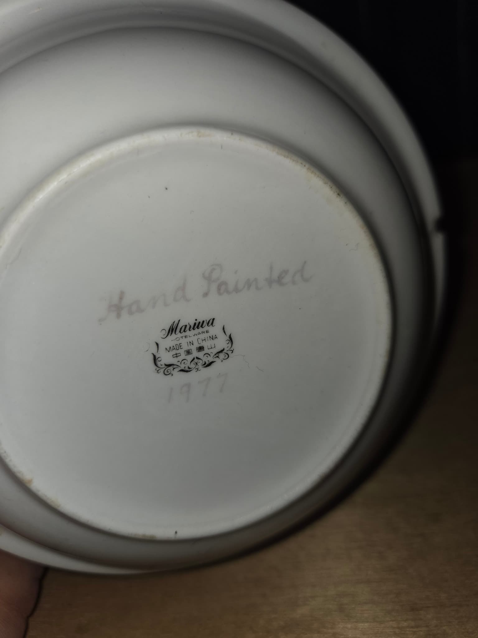 Vintage Mariwa Hand Painted Porcelain Grape Motif Small Dish — photo 2 of 2