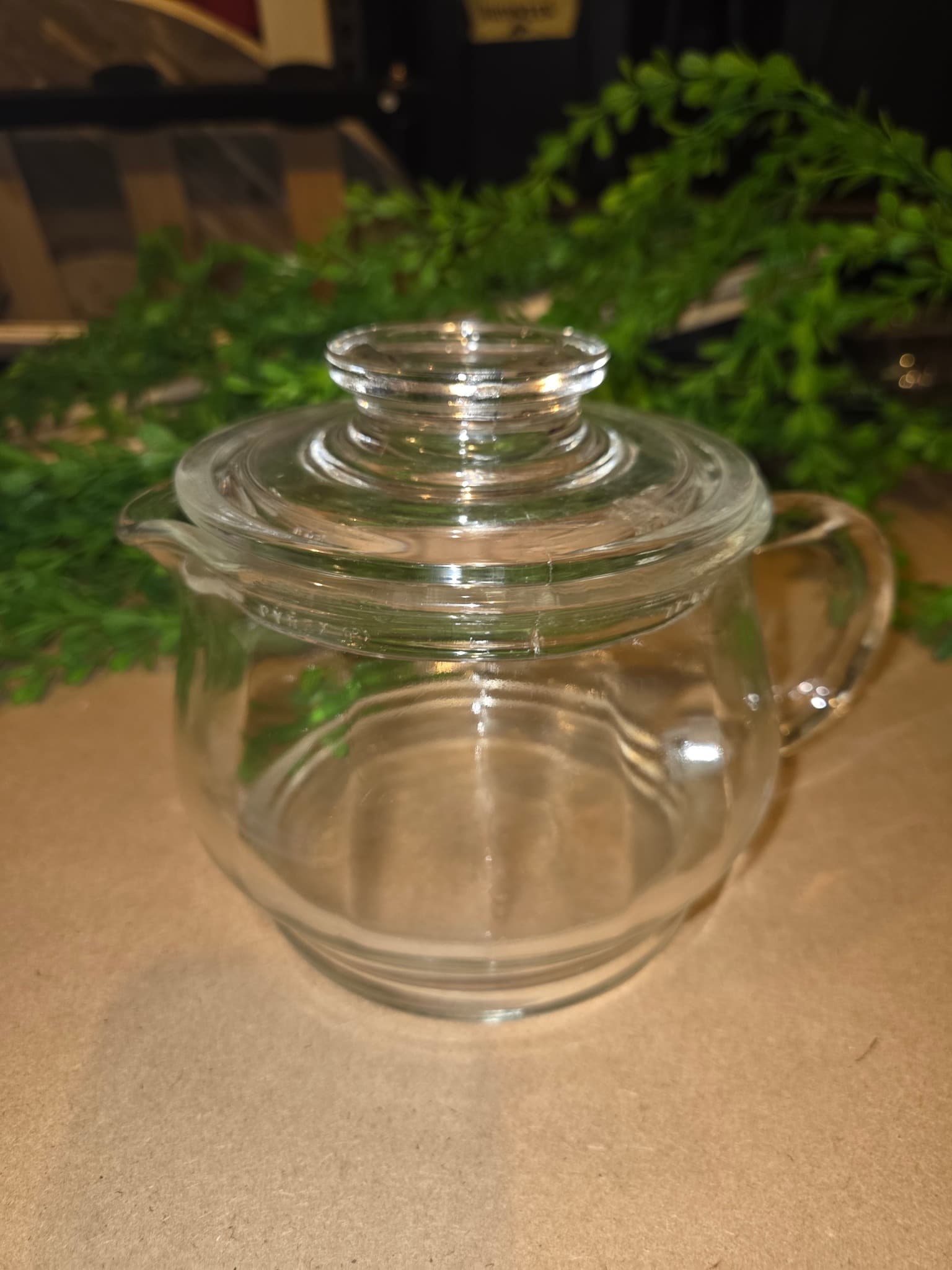 Vintage Pyrex Clear Glass Lidded Creamer Dish — photo 2 of 4