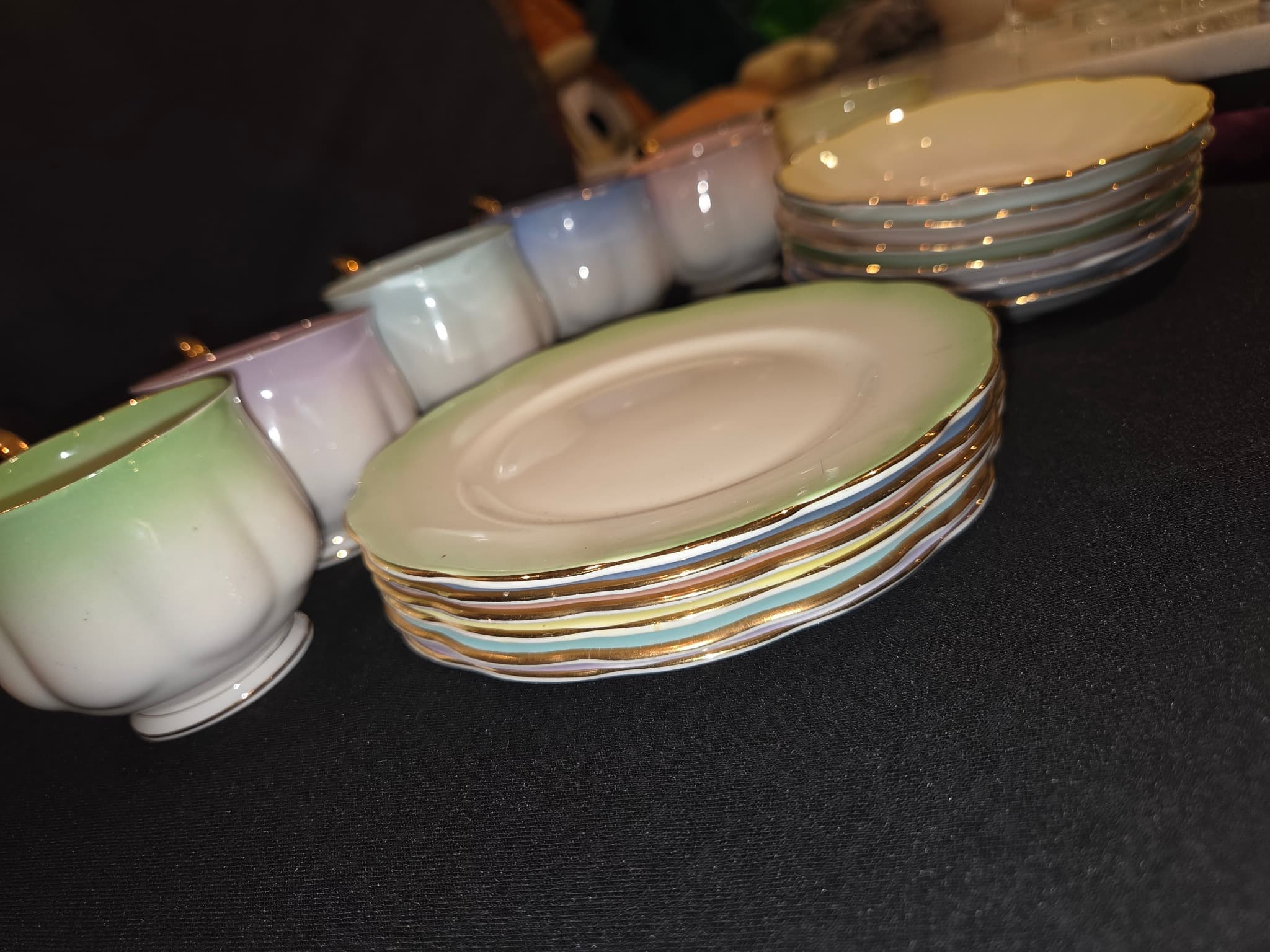 Vintage Royal Albert Pastel Bone China Tea Cup and Saucer Set — photo 3 of 4