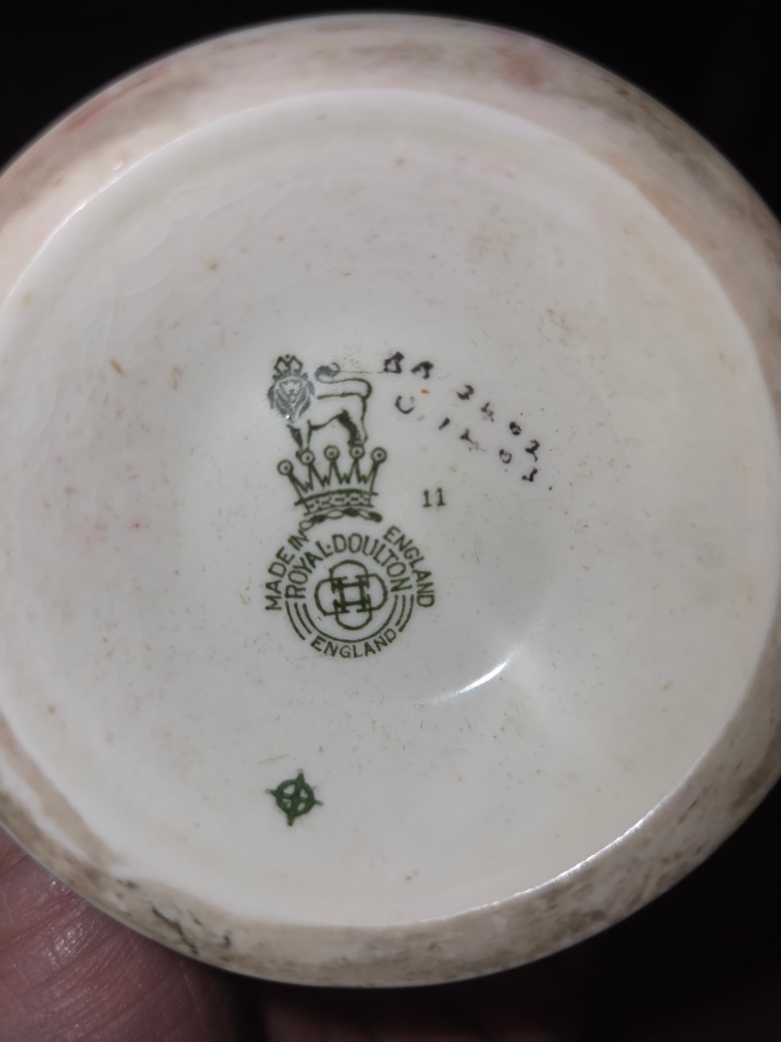 Vintage Royal Doulton Porcelain Coffee Pot with Gold Filigree — photo 3 of 3