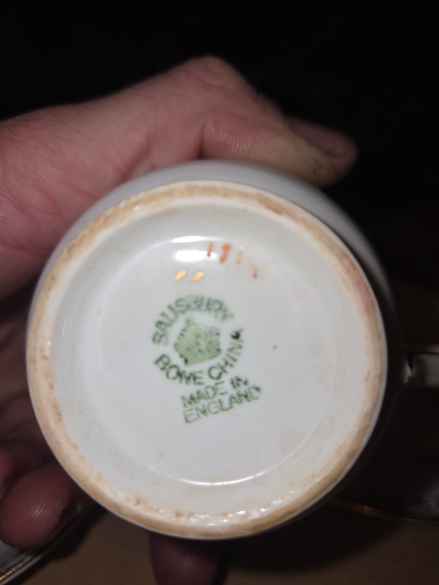Vintage Salisbury Bone China Floral Tea Cup, Saucer and Plate Trio — photo 3 of 3