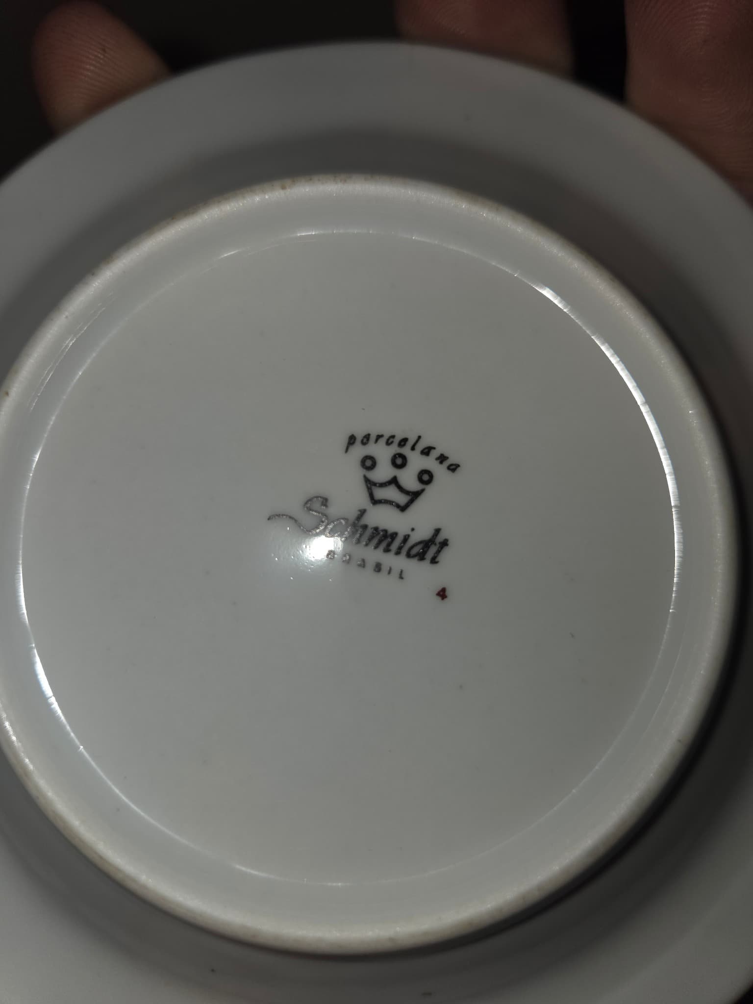 Vintage Schmidt Floral Ashtray with Silver Trim — photo 2 of 2