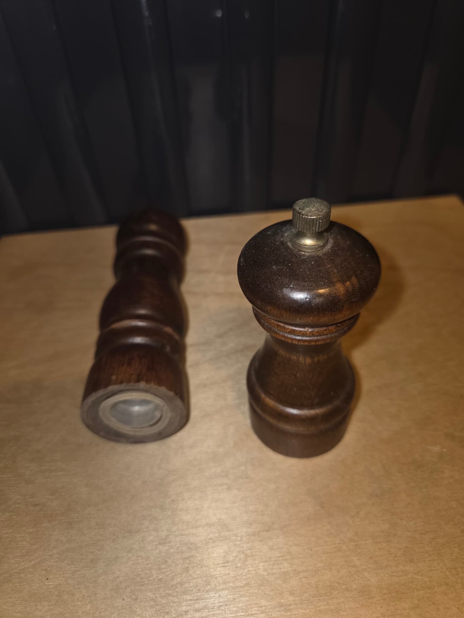 Vintage Wooden Salt and Pepper Mill Set — photo 2 of 2