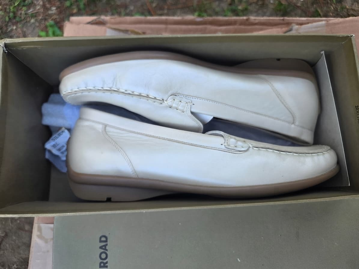 Waldläufer Leather Loafers - Off-White Comfort Slip-Ons — photo 1 of 3