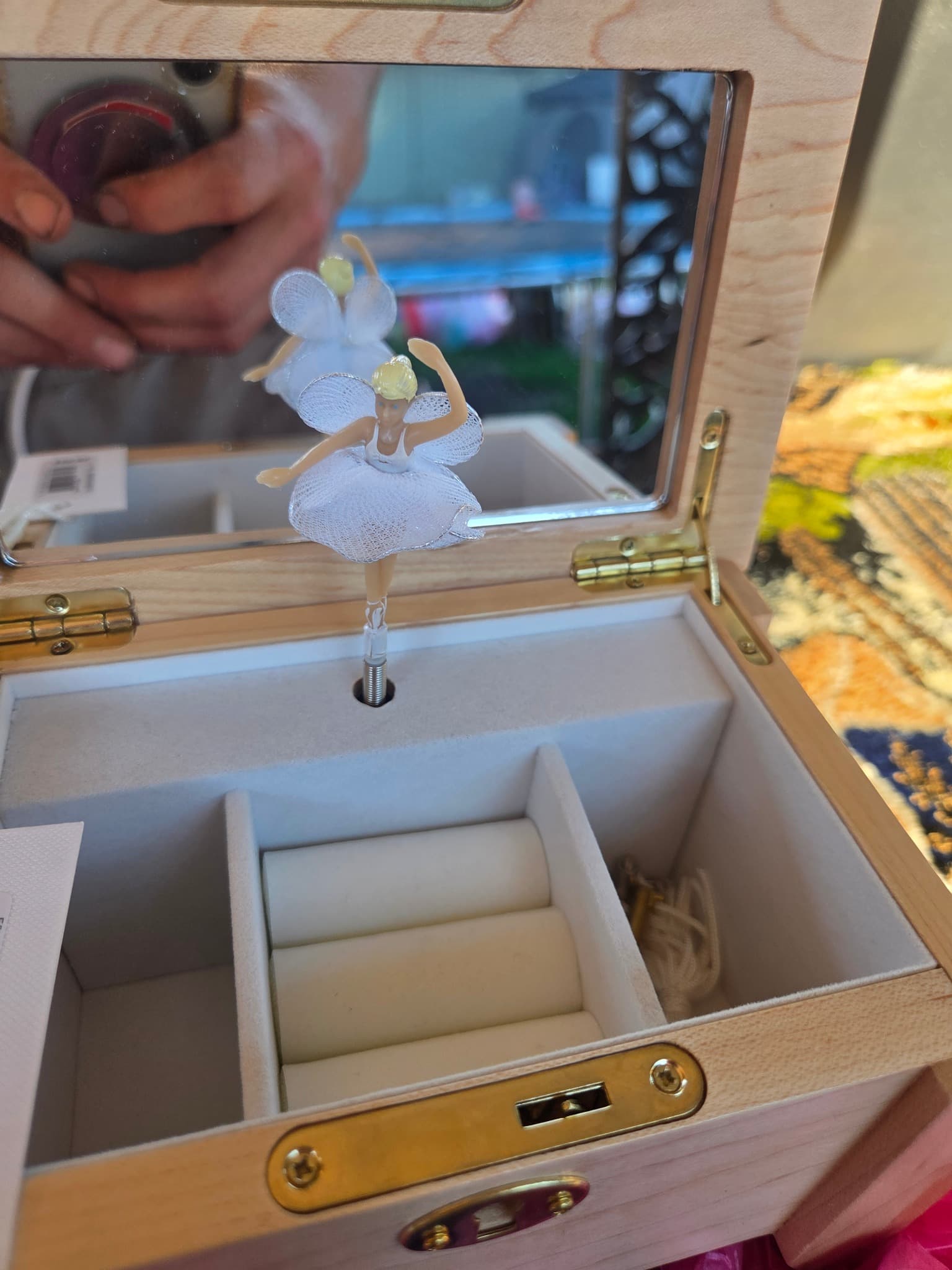 Wooden Musical Ballerina Keepsake Jewelry Box - New With Tags — photo 5 of 5
