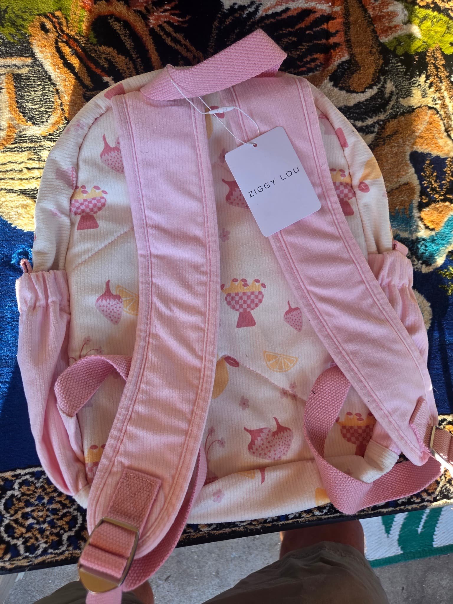 Ziggy Lou Corduroy Backpack - Still Life Print — photo 2 of 2