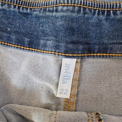 Avella High Rise Crop Jeggings - Blue Stretch Denim Size 22 — photo 6 of 7