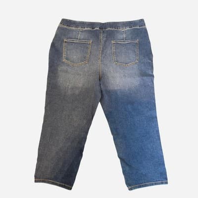 Avella High Rise Crop Jeggings - Blue Stretch Denim Size 22 — photo 7 of 7