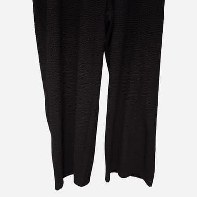 Target Curve Wide Leg Trousers - Black Waffle Knit Size 16 — photo 3 of 5