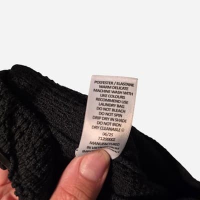 Target Curve Wide Leg Trousers - Black Waffle Knit Size 16 — photo 5 of 5