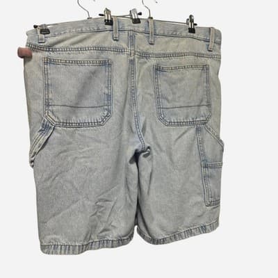 Anko Men's Denim Carpenter Shorts - Light Wash Size 40 — photo 3 of 5