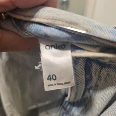 Anko Men's Denim Carpenter Shorts - Light Wash Size 40 — photo 4 of 5