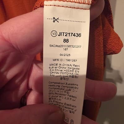 Emery Rose Tiered Midi Dress - Rust Orange Ruffle Sleeve Size 1XL — photo 4 of 5