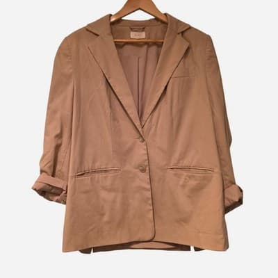 Lily Loves Tan Blazer - Women's Size 14 Tailored Smart Casual — photo 1 of 4