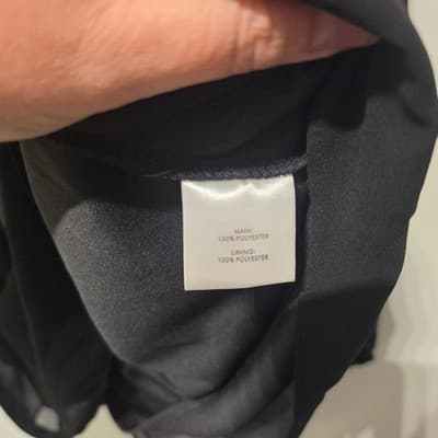 Autograph Black Chiffon One-Shoulder Ruffle Blouse - New With Tags Size 26 — photo 5 of 7