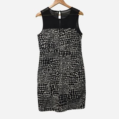Target Collection Sheath Dress - Black & White Animal Print Women's AU 14 — photo 6 of 6