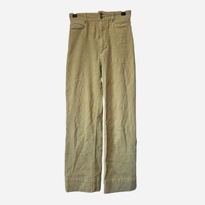 Ghanda Corduroy Pants - Women's High-Waisted Green Trousers Size 6 — photo 1 of 7