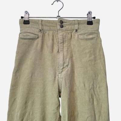 Ghanda Corduroy Pants - Women's High-Waisted Green Trousers Size 6 — photo 3 of 7