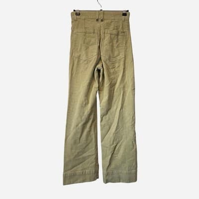 Ghanda Corduroy Pants - Women's High-Waisted Green Trousers Size 6 — photo 4 of 7