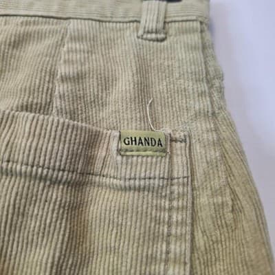 Ghanda Corduroy Pants - Women's High-Waisted Green Trousers Size 6 — photo 5 of 7