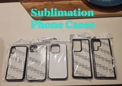 Clear Transparent Sublimation Blank Phone Case Black Bumper Fitted Case/Skin