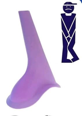 P EZ Purple Female Travel Urinal Portable Silicone Pee Funnel for Camping — photo 1 of 3