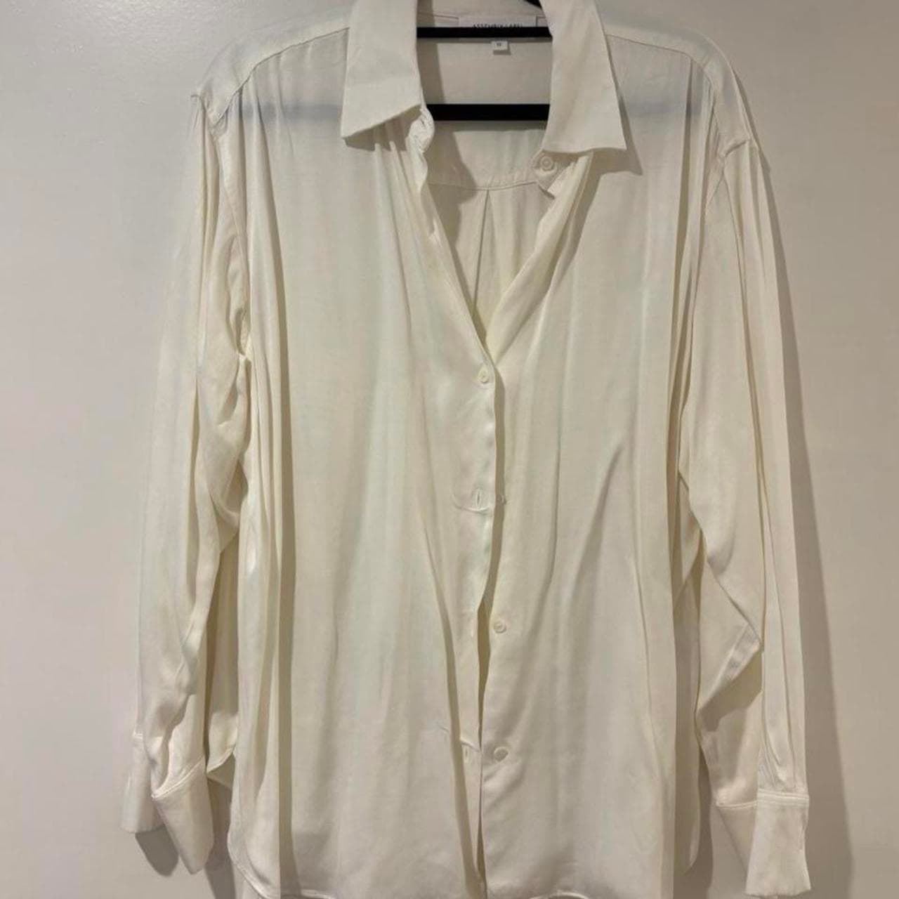 Assembly Label Oversized Button-Down Shirt White Size 12 — photo 1 of 4