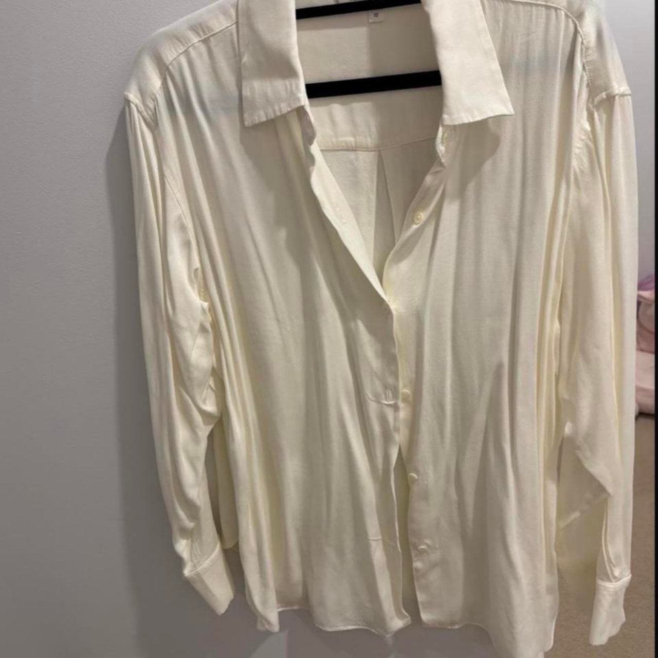 Assembly Label Oversized Button-Down Shirt White Size 12 — photo 2 of 4