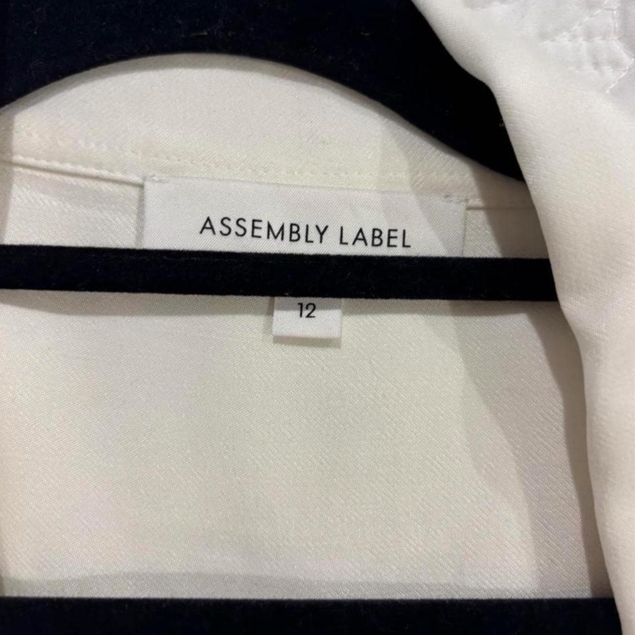 Assembly Label Oversized Button-Down Shirt White Size 12 — photo 4 of 4