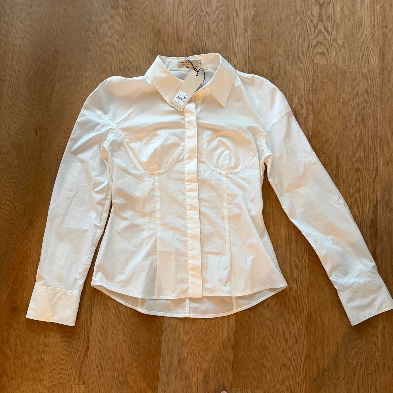 Bec + Bridge Leon Panel Shirt White Size 12 — photo 1 of 4
