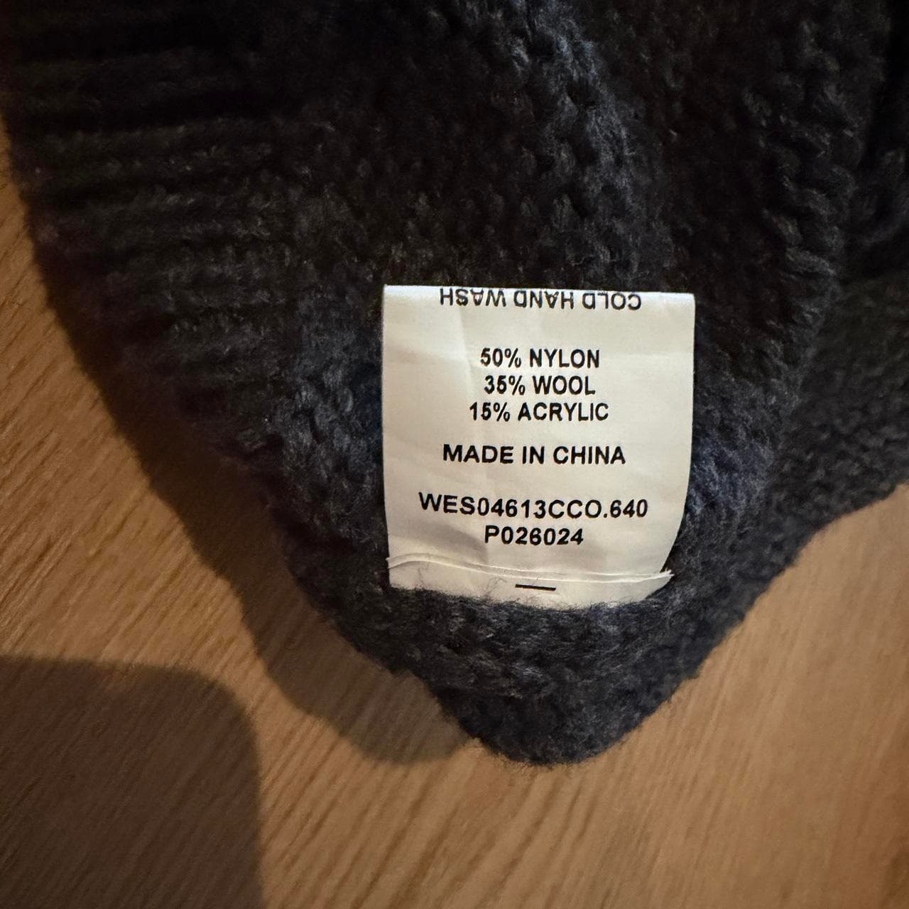 DISSH Charcoal Cropped Knit Sweater Size M — photo 5 of 6