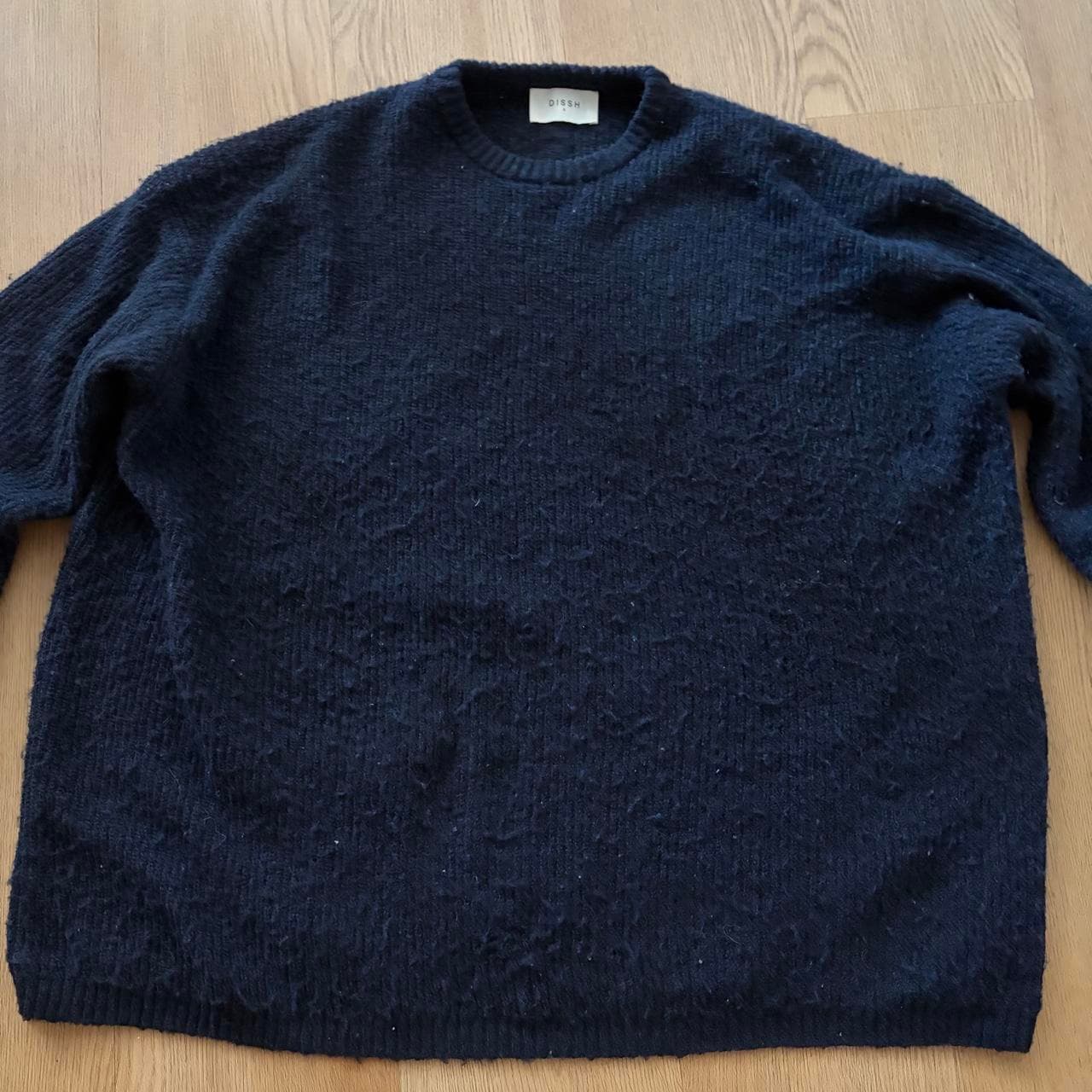 DISSH Navy Knit Crew Neck Sweater — photo 1 of 3