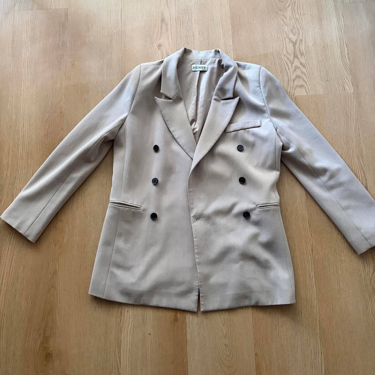 Henne Claude BF Double Breasted Blazer Taupe — photo 1 of 6